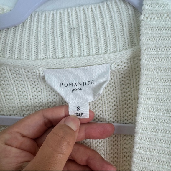 POMANDER PLACE Cream Bobble Cardigan - Picture 7 of 13